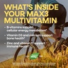 image:imageNatures Way Alive Max3 Potency Daily Multivitamin High Potency Adult Multivitamins to Support Cellular Energy Metabolism Heart and Muscle Function for Women amp Men No Iron Added 180 Tablets90 Count Pack of 1