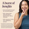 image:imageNatures Way Sambucus Ultra Immune Juicy Burst Immune Support Chews with ExtraStrength Formula1 Elderberry Chews with Vitamin D3 Vitamin C and Zinc Elderberry Extract Berry Flavor 30 Chews