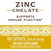 image:imageNatures Way Zinc Chelate Zinc Supplements Supports Immune Function 30 mg per Serving 100 Capsules Packaging May VaryUnflavored