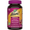 image:imageNatures Way Alive Prenatal Premium Gummy Multivitamin High Potency Folate PlantBased DHA Vegetarian Strawberry and Lemon Flavored 75 Gummies