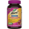 image:imageNatures Way Alive Zero Sugar Womens Gummy Multivitamins Energy Metabolism Hair Skin Nails BVitamins No Sugar Alcohols PlantBased Sweeteners Strawberry Flavored 80 Gummies