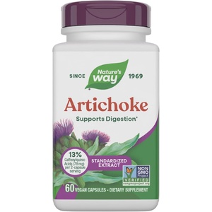 image:imageNatures Way Artichoke Digestion Support NonGMO Project Verified Vegan GlutenFree 60 Capsules Packaging May Vary60 Count Pack of 1