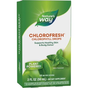 image:imageNatures Way Chlorofresh Chlorophyll Drops Supports Detox Pathways Liquid Chlorophyllin Copper Complex Supports Healthy Skin Internal Deodorant Mint Flavored 2 Fl Oz Packaging May Vary