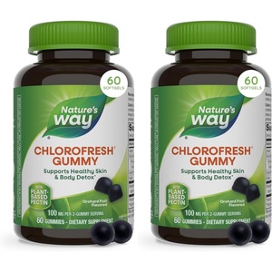 image:imageNatures Way Chlorofresh Chlorophyll Gummies Supports Healthy Skin and Body Detox Internal Deodorant Orchard Fruit Flavored 60 Gummies60 Count Pack of 2