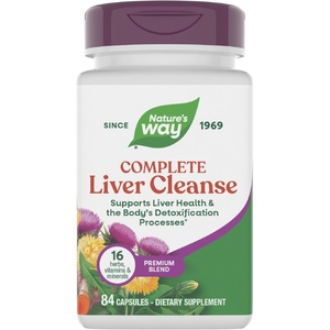 image:imageNatures Way Complete Liver Cleanse Supports the Bodys Detoxification Processes with Milk Thistle BVitamins Amino Acid Liver Blend 84 Capsules Packaging May Vary