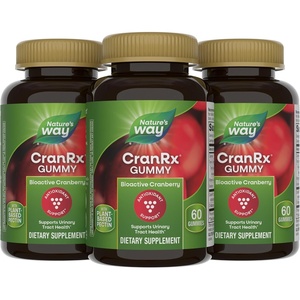 image:imageNatures Way CranRx Cranberry Gummies Urinary Tract Health and Antioxidant Support with Vitamin C DMannose Bioactive Cranberry Fruit Dietary Supplement Berry Flavor 60 Gummies Set of 360 Count Pack of 3
