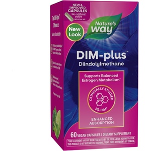 image:imageNatures Way DIMPlus DIM Supplement BRDiindolylmethane 100 mg per 2 Capsules Supports Balanced Estrogen Metabolism Prostate Function and Premenstrual Breast Comfort 60 Vegan Capsules