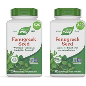 image:imageNatures Way Fenugreek Seed Supplement Traditional Breast Milk Production and Breastfeeding Lactation Support Traditionally Used to Soothe Digestion NonGMO Project Verified Vegan 320 Capsules320 Count Pack of 2