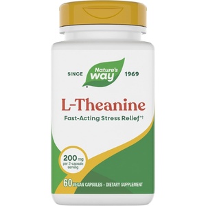 image:imageNatures Way LTheanine Stress Support Promotes Relaxation 200 mg per 2Capsule Serving Vegan 60 Capsules Packaging May Vary5660 Count Pack of 1