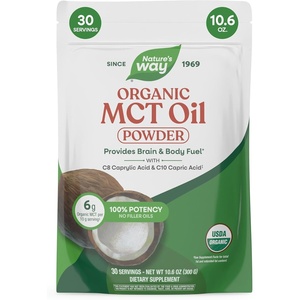 image:imageNatures Way Organic MCT Oil Brain and Body Fuel Liquid Coconut MCT Oil with C8 Caprylic amp C10 Capric Acids 14 g Medium Chain Triglycerides per Serving Keto amp Paleo Certified NonGMO 30 Fl Oz106 Ounce Pack of 1