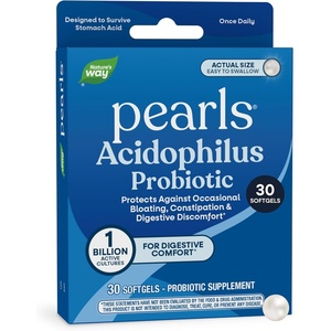 image:imageNatures Way Probiotic Pearls Acidophilus Supports Digestive Balance amp Gut Health Reduces Occasional Constipation and Bloating 1 Billion CFU No Refrigeration Required 90 Softgels30 Count Pack of 1
