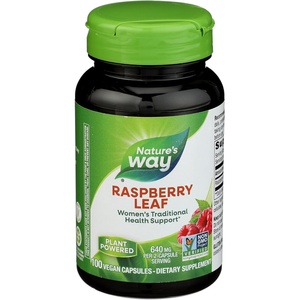 image:imageNatures Way Raspberry Leaf  Traditional Womens Wellness Supplement for PlantBased Support  Traditional Herbal Supplement  Vegan GlutenFree amp DairyFree  100 Count 50 Servings