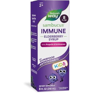 image:imageNatures Way Sambucus Kids Immune Elderberry Syrup Black Elderberry Extract with Echinacea amp Propolis Traditional Immune Support for Children with Superfood Antioxidants1 Berry Flavored 8 Fl Oz8 Fl Oz Pack of 1