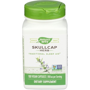 image:imageNatures Way Skullcap Herb  Traditional Herb for Sleep Support  850mg per 2Capsule Serving  Traditional Sleep Support  Vegan DairyFree amp GlutenFree  100 Count 50 Servings1