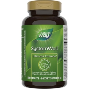 image:imageNatures Way Systemwell Ultimate Immune with Vitamins C A D Zinc amp Selenium MultiSystem Botanical Blends Including Immune Respiratory Digestive amp Circulatory 180 Tablets Packaging May Vary180 Count Pack of 1