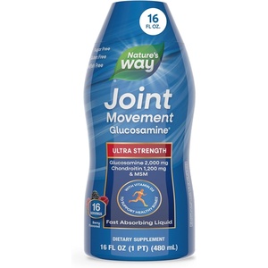 image:imageNatures Way UltraStrength Joint Movement Glucosamine Liquid Glucosamine Chondroitin MSM with Vitamin D3 amp Hyaluronic Acid FastAbsorbing Liquid Joint Support Supplement Berry Flavored 16 Oz