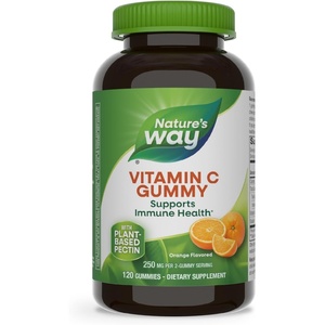 image:imageNatures Way Vitamin C Gummies 250 mg per 2Gummy Serving High Potency Antioxidant Vitamin C Gummies for Immune Support Supplement Supports Immune Function Orange Flavored 120 Count 2 Pack120 Count Pack of 1