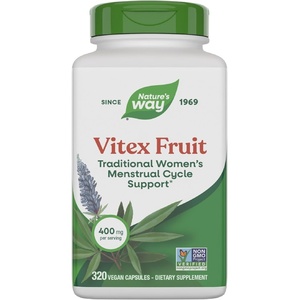 image:imageNatures Way Vitex Fruit Traditional Menstrual Cycle Support Traditional Womens Health Support Chasteberry Supplement for Women Vegan 320 Capsules Packaging May Vary320 Count Pack of 1