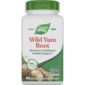image:imageNatures Way Wild Yam Root Capsules Womens Traditional Health Support 700 mg per 2Capsule Serving NonGMO Project Verified 180 Vegan Capsules Packaging May Vary180 count Pack of 1