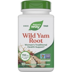 image:imageNatures Way Wild Yam Root Capsules Womens Traditional Health Support 700 mg per 2Capsule Serving NonGMO Project Verified 180 Vegan Capsules Packaging May Vary100 Count Pack of 1