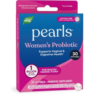 image:imageNatures Way Womens Probiotic Pearls Supports Vaginal and Digestive Health 1 Billion Live Cultures Protects Against Occasional Bloating amp Constipation EasytoSwallow Softgels 90 Count30 Count Pack of 1