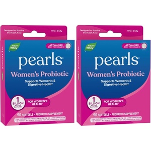 image:imageNatures Way Womens Probiotic Pearls Supports Vaginal and Digestive Health 1 Billion Live Cultures Protects Against Occasional Bloating amp Constipation EasytoSwallow Softgels 90 Count90 Count Pack of 2