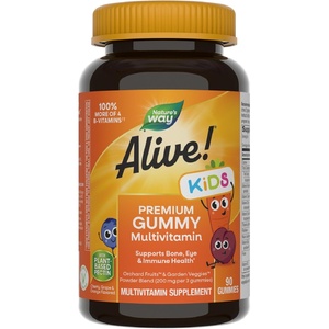 image:imageNatures Way Alive Childrens Premium Gummy Multivitamin Gluten Free Made with Pectin 90 Gummies