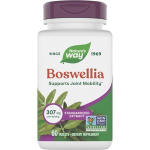 image:imageNatures Way Boswellia Premium Extract Supports Joint Mobility 307 mg Boswellia serrata Extract per Serving Frankincense Supplement Gluten Free amp Vegan  60 Tablets Packaging May Vary  2 Pack60 Count Pack of 1