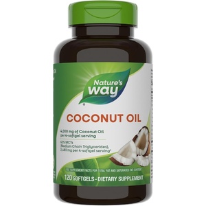 image:imageNatures Way Coconut Oil 62 MCTs1 Hexane Free 120 Softgels Packaging May Vary