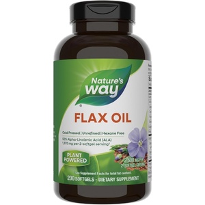 image:imageNatures Way Flax Oil Max Strength Supports Heart Health 200 Softgels