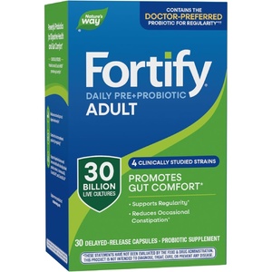image:imageNatures Way Fortify Daily PreProbiotic Adult 30 Billion Probiotics for Immune and Digestive Health Support 30 Billion Live Cultures 30 Capsules Packaging May Vary30 Count Pack of 1