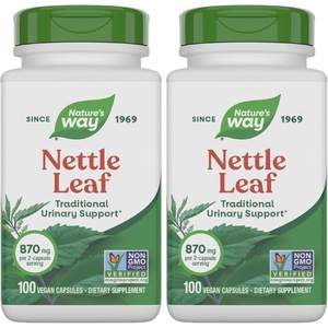 image:imageNatures Way Nettle Leaf Traditional Urinary Support 870 mg per 2Capsule Serving NonGMO Project Verified Vegan 100 Capsules100 Count Pack of 2