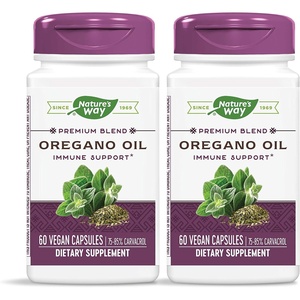 image:imageNatures Way Oregano Oil  Immune Support Supplement  7585 Carvacrol  Gluten Free  60 Vegan Capsules60 count Pack of 1