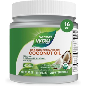 image:imageNatures Way Organic Extra Virgin Coconut Oil Pure ColdPressed Organic Virgin Coconut Oil Hexane Free Gluten Free Contains 62 MCTs1 NonGMO Project Verified 32 Oz16 Fl Oz Pack of 1
