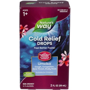 image:imageNatures Way Umcka Cold Relief Drops Homeopathic Cold Medicine Shortens Duration amp Reduces Severity of Cough Congestion Sore Throat amp Hoarseness NonDrowsy 2 Fl oz2 Fl Oz Pack of 1