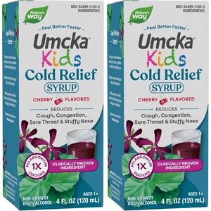 image:imageNatures Way Umcka Cold Relief Syrup for Kids 1 Shortens Duration amp Reduces Severity MultiSymptom Homeopathic Cold Remedy Phenylephrine Free Cherry Flavored 4 Fl Oz4 Fl Oz Pack of 2
